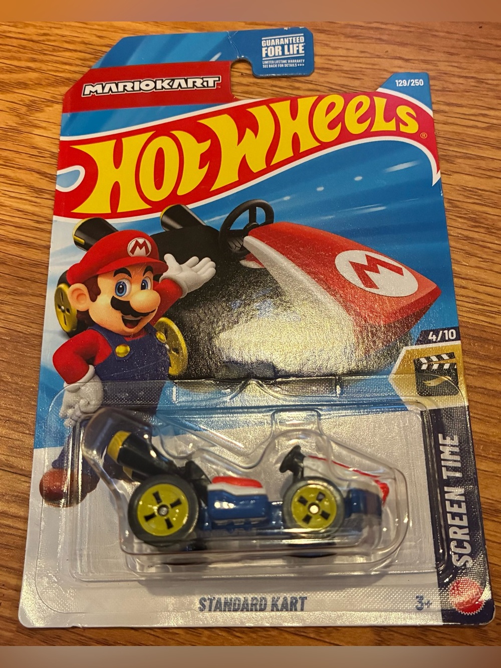 Hot Wheels Mario Kart Standard Kart - Blue, Red & Yellow